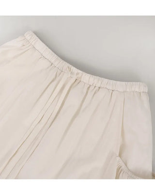Daily elastic waist skirt