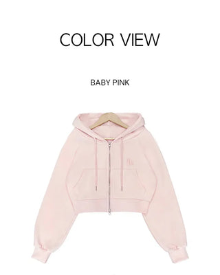 (5 colors) DR Balloon Cropped Hoodie
