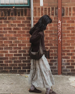 Loose-fit hooded knit