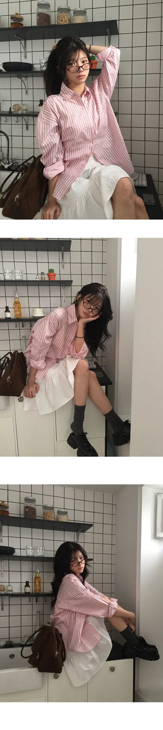 Daily Pinstripe Shirt - 3 Colors