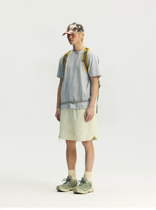 [Monterest] Quick-Dry Mesh Panel Sports Shorts