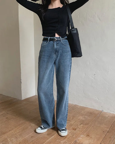 Wide Denim Pants - 4 sizes