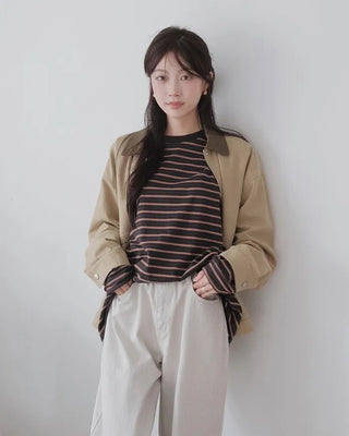 Oversized striped T-shirt