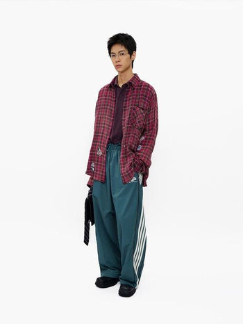 [MASONPRINCE] Sticker Series Ombre Plaid Shirt