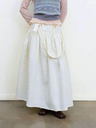 [NeverSeez] Jacquard Voluminous Skirt