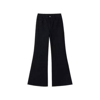 [NECY] Noir Sculptural Flare Pants (2color)