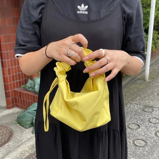 Handle Shirring Mini Bag