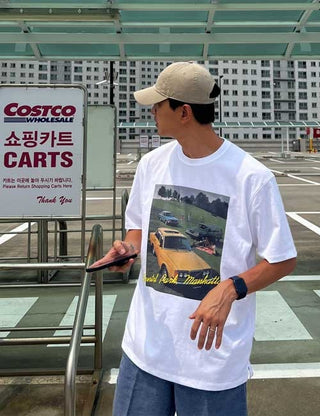 Old Car Digital Short Sleeve T-shirt (2 colors)