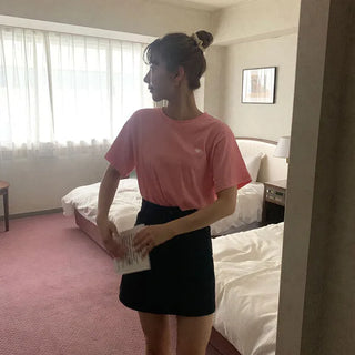 Heart embroidered T-shirt
