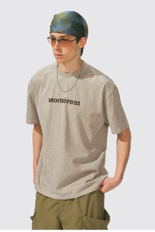 [Monterest] Quick-Dry Antibacterial Logo Crewneck Tee