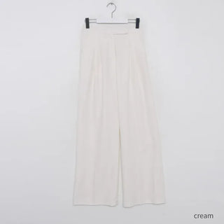 2-pleat wide slacks