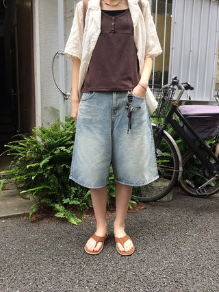 Vintage denim shorts