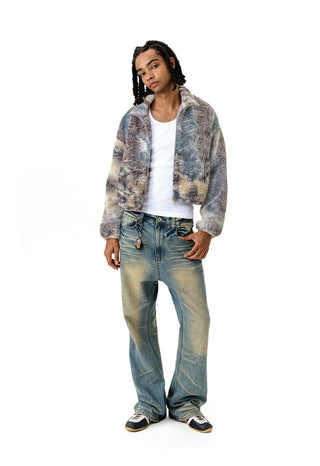 CONP Tie-Dye Sherpa Coat