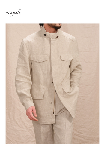 [CULTUM] French Linen M65 Jacket