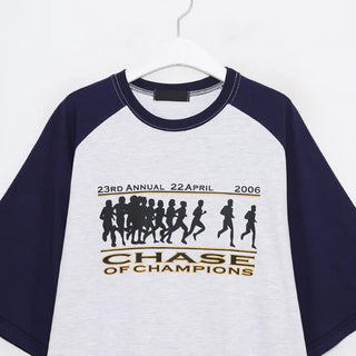 (Unisex) Chase Print Raglan Sleeve T-Shirt
