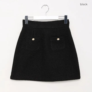Pearl pocket mini skirt