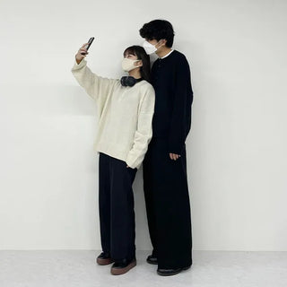 Button-up round knit