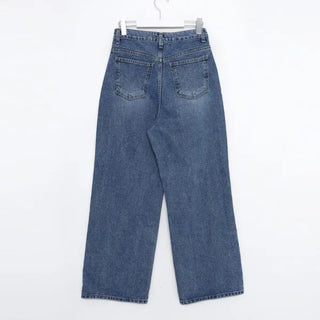 Loose wide denim pants