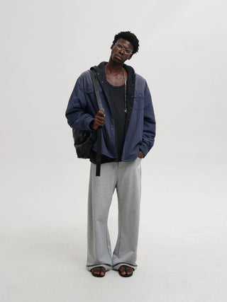 [MASONPRINCE] Plaid Wool Fleece Hooded Jacket