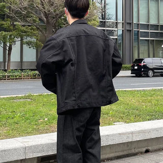 Black denim jacket