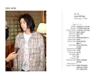 CONP Lace patchwork shirt (gray)