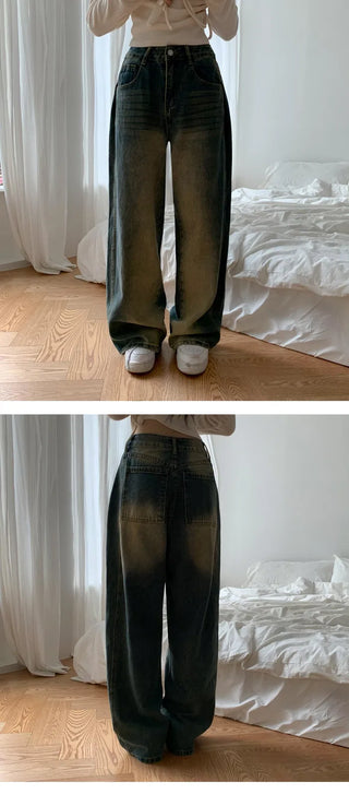 Cat Faded Side Pin Tuck Two-Line Pants - 3 Colors
