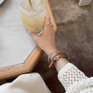 Leather bracelet
