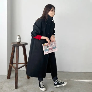 Wool long coat