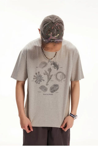 [Monterest] Outdoor Graphic Print Relaxed Fit Tee