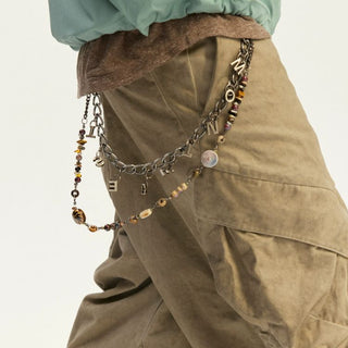 [Monterest] Detachable Double Chain Beaded Pants Chain