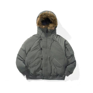 [Monterest] N2B Hooded Down Jacket with Fur Trim