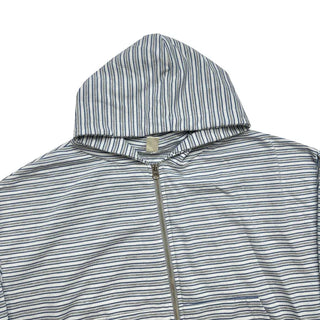 (1 color) Striped Zip-Up Hoodie