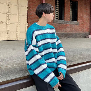 Boucle U-neck knit