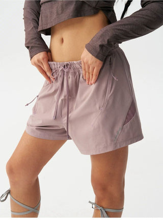 [Monterest] Quick-Dry Mesh Panel Running Shorts
