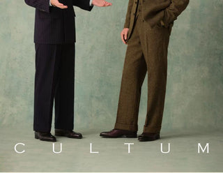 [CULTUM] 1930s Pinstripe Double-Breasted Peak Lapel Suit