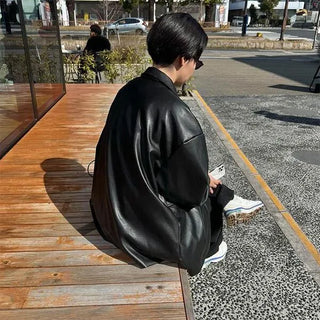 Classic faux leather jacket