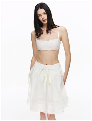 [NECY] Floral Lace Bralette Crop Top (2color)