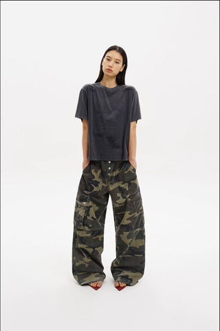 [MASONPRINCE] Reversible Camo Wide Cargo Pants