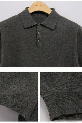 lapel polo loose t-shirt