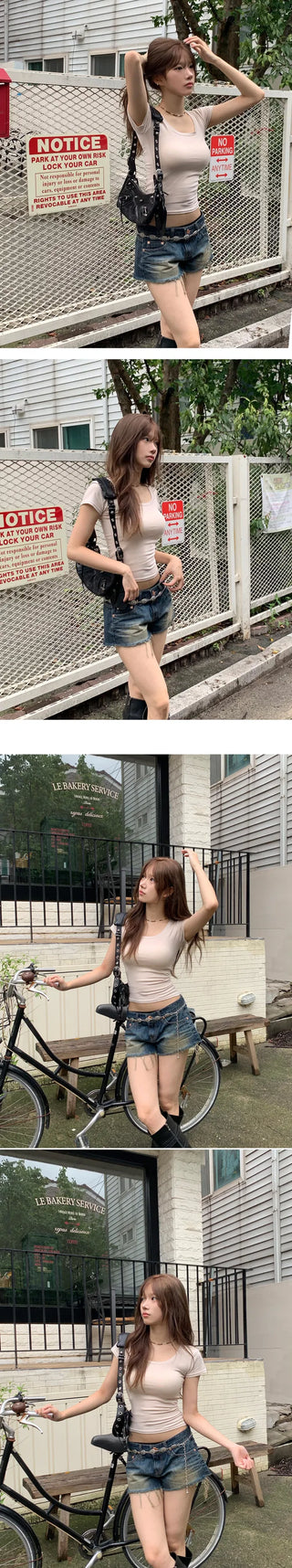 Cap sleeve slim line unisex short sleeve t-shirt
