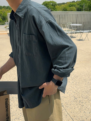 Haze Aging Fade Washed Shirt