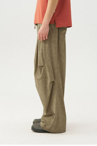 [Monterest] Washed Pleated Parachute Pants