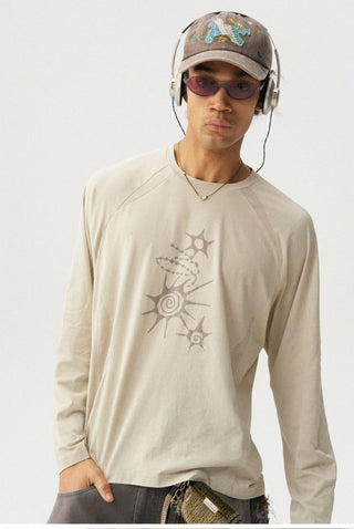 [Monterest] Waffle Knit Quick-Dry Long Sleeve Tee