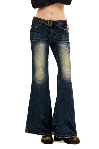 [Moromoro2] Washed Denim Fringe  Collection