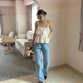 Shirred satin top