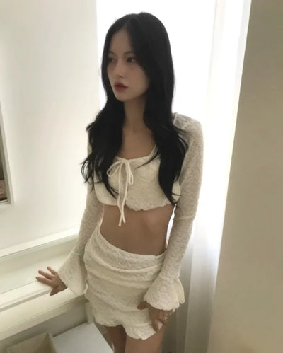 [4-piece] layered hood bikini