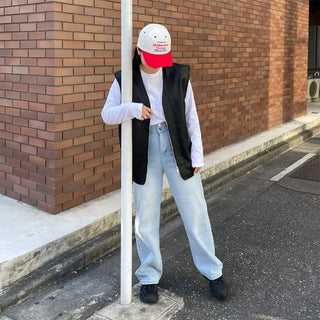 Wide Easy Denim Pants