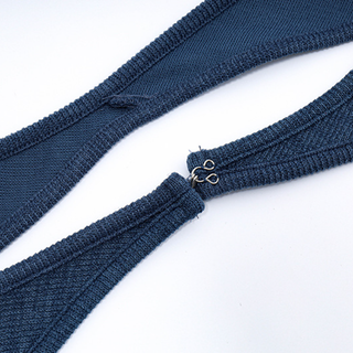 Halter self tie long sleeve u neck 2 piece top