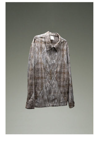 CONP Lace patchwork shirt (gray)