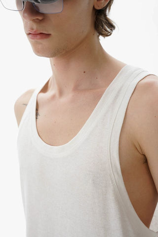 [MASONPRINCE] Washed Ribbed  Sleeveless Top
